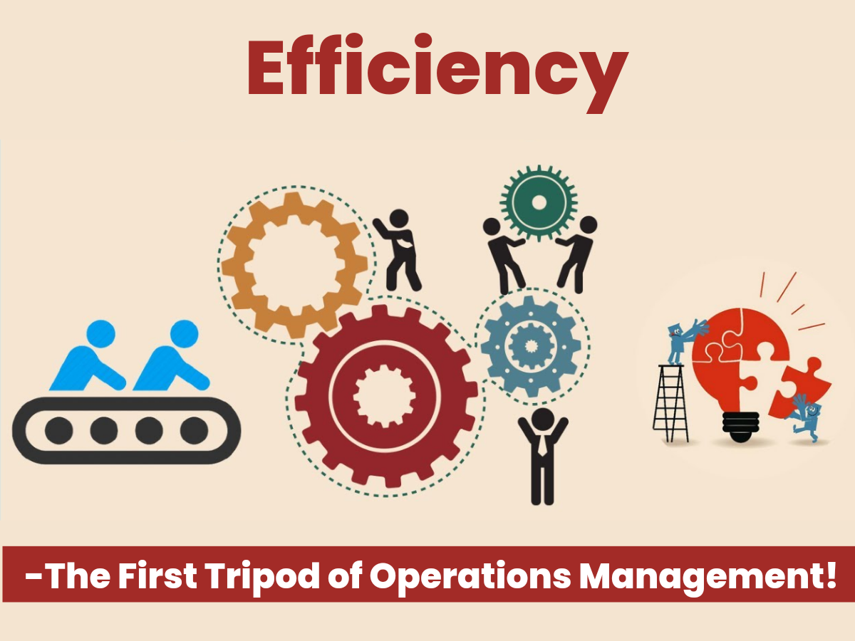 Efficiency - The First Tripod of Operations Management